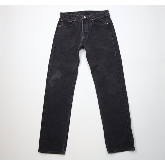 Vtg 90s Levis 501xx Mens 32x34 Faded Button Fly Original Straight Leg Jeans USA